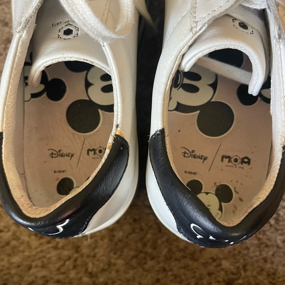 MOA | Master of Arts & Mickey Mouse White Platform Sneakers | Size 7.5 - Picture 8 of 11